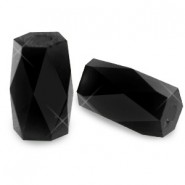 Top Facet kralen tube 2.5x3mm Jet black